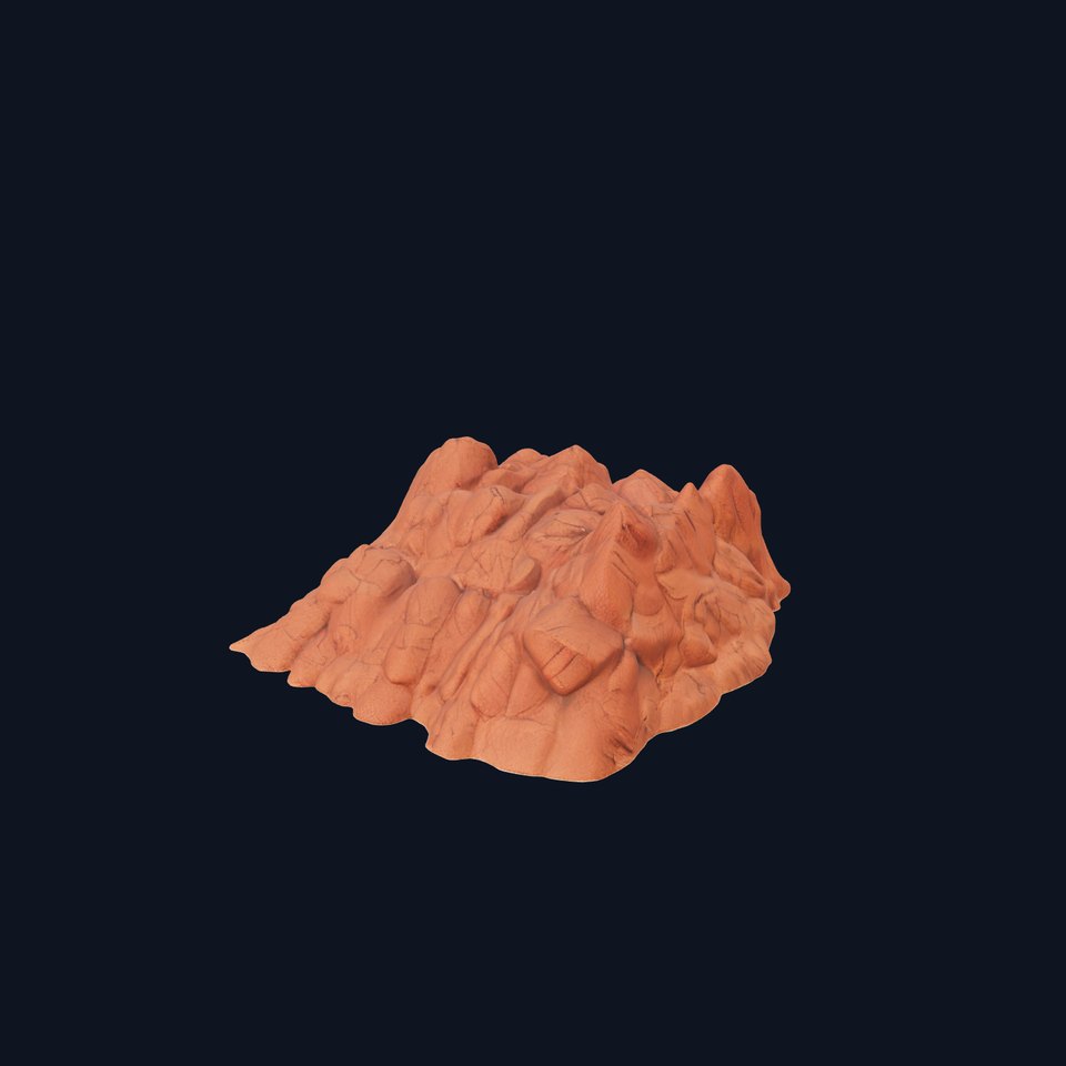 Rocky Desert Landscape Model Pack with Textured Details